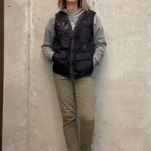 Wasted Collective Utility Vest Black Splatter Streetwear, Unisex XS, NWOT - Picture 13 of 15